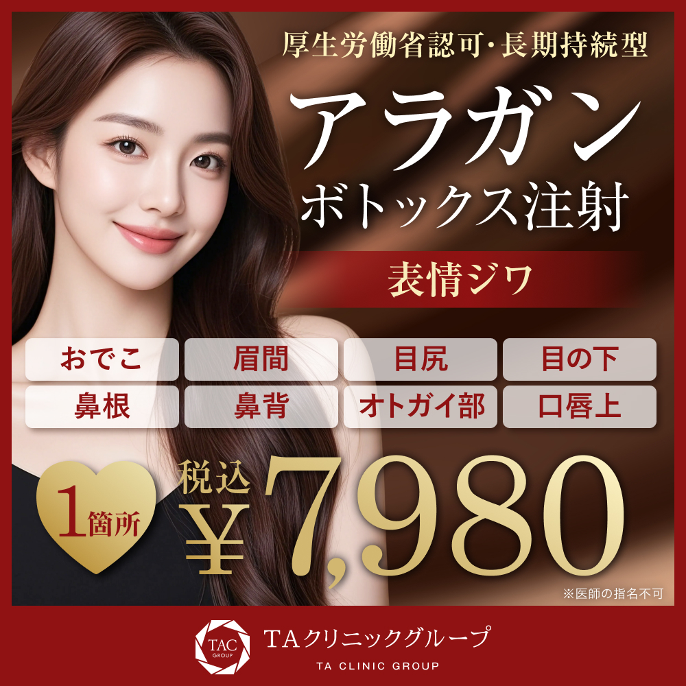 アラガンボトックス注射_表情ジワ