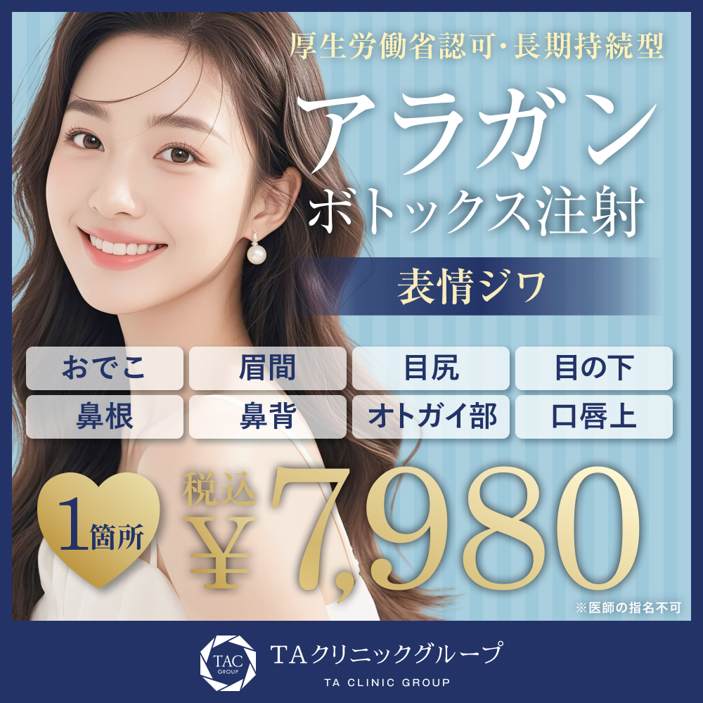 アラガンボトックス注射_表情ジワ